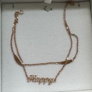 Gold 'Happy' Necklace